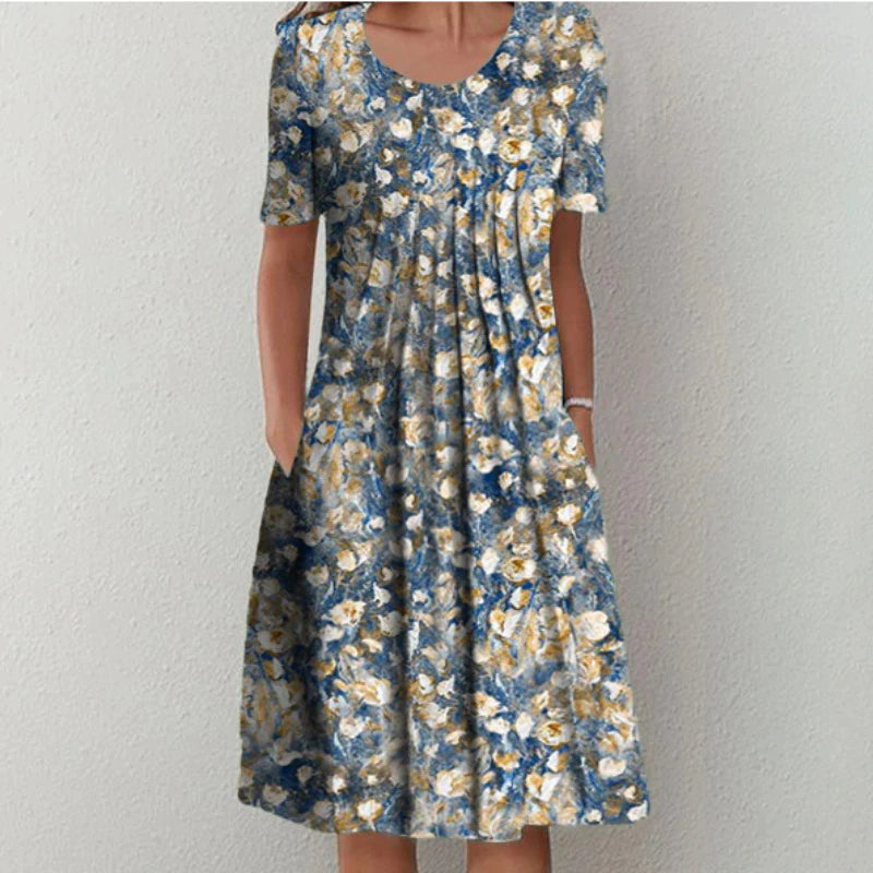 Light Floral Blue / S