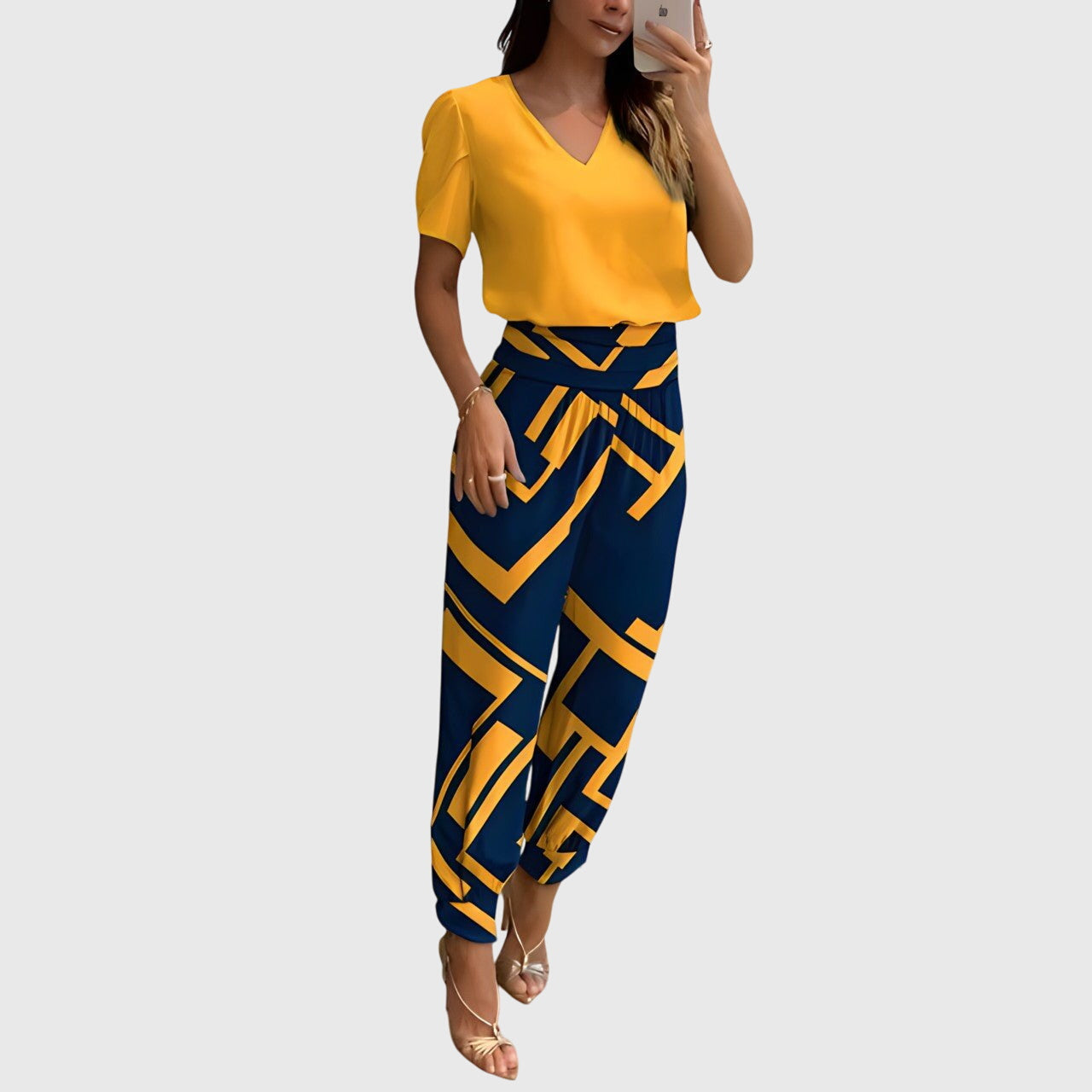 Yellow-Blue Print / XS