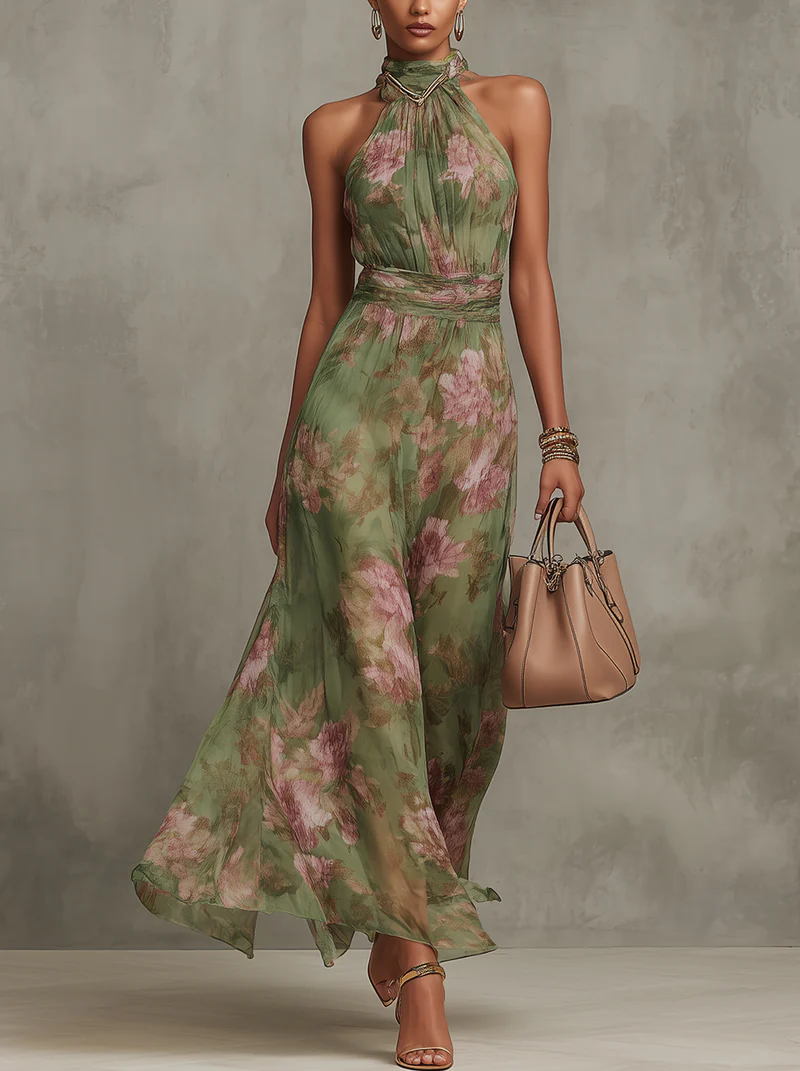 Green Floral / S