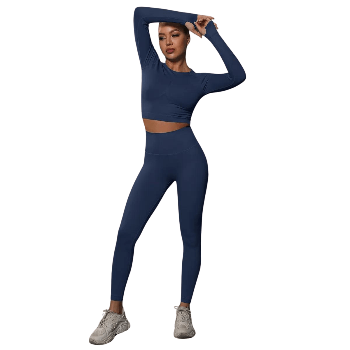 Dark Blue / 3XL / Legging+Top
