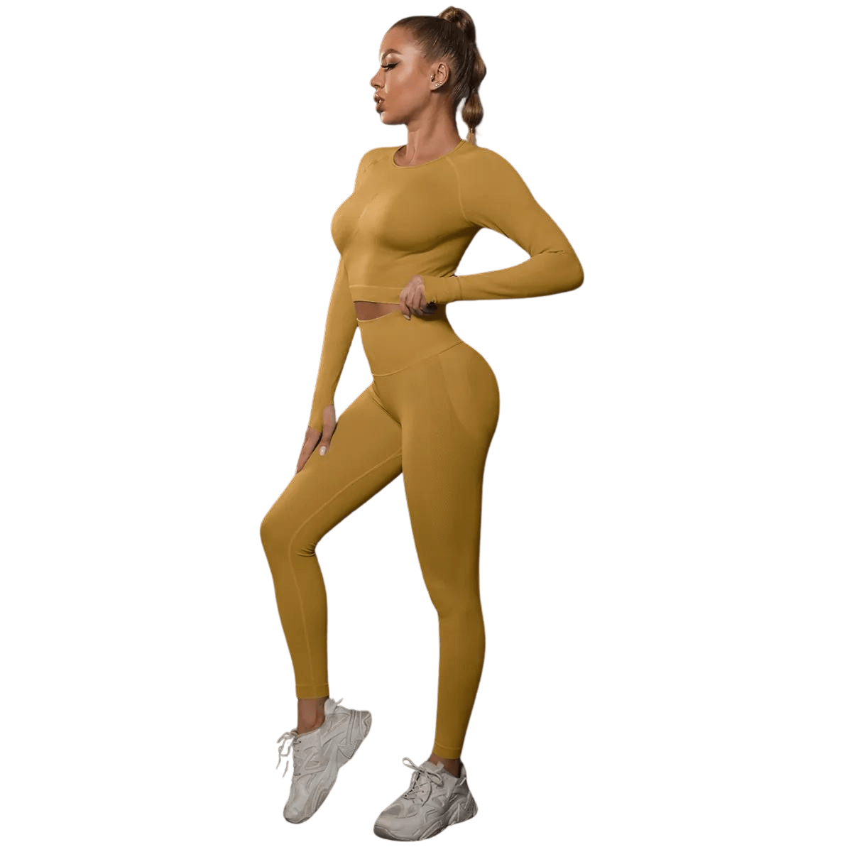 Yellow / 3XL / Legging+Top