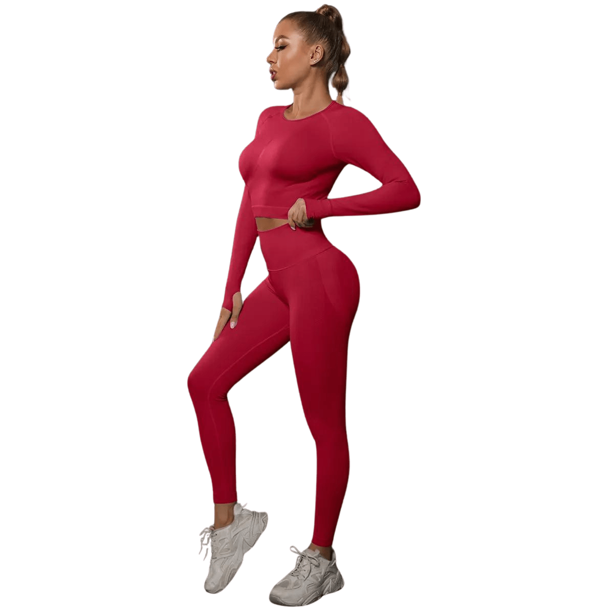 Red / 3XL / Legging+Top